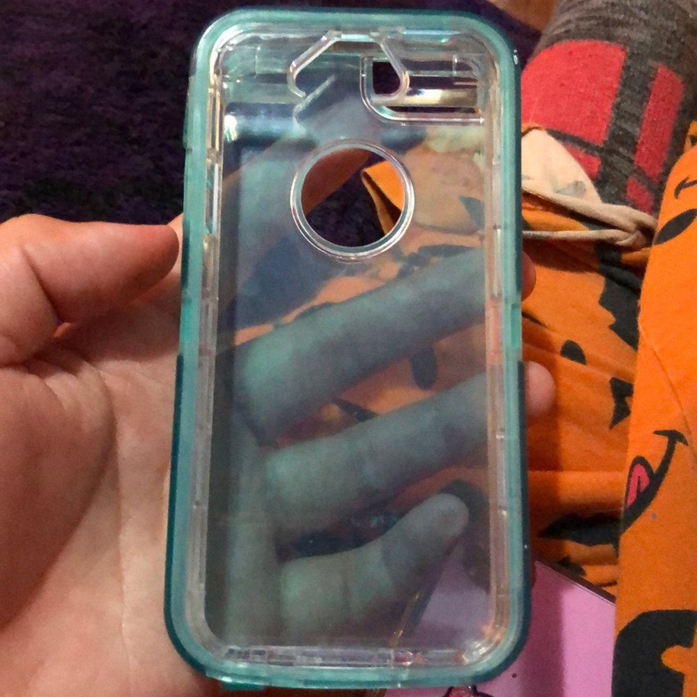 I phone 5/5c blue protective case